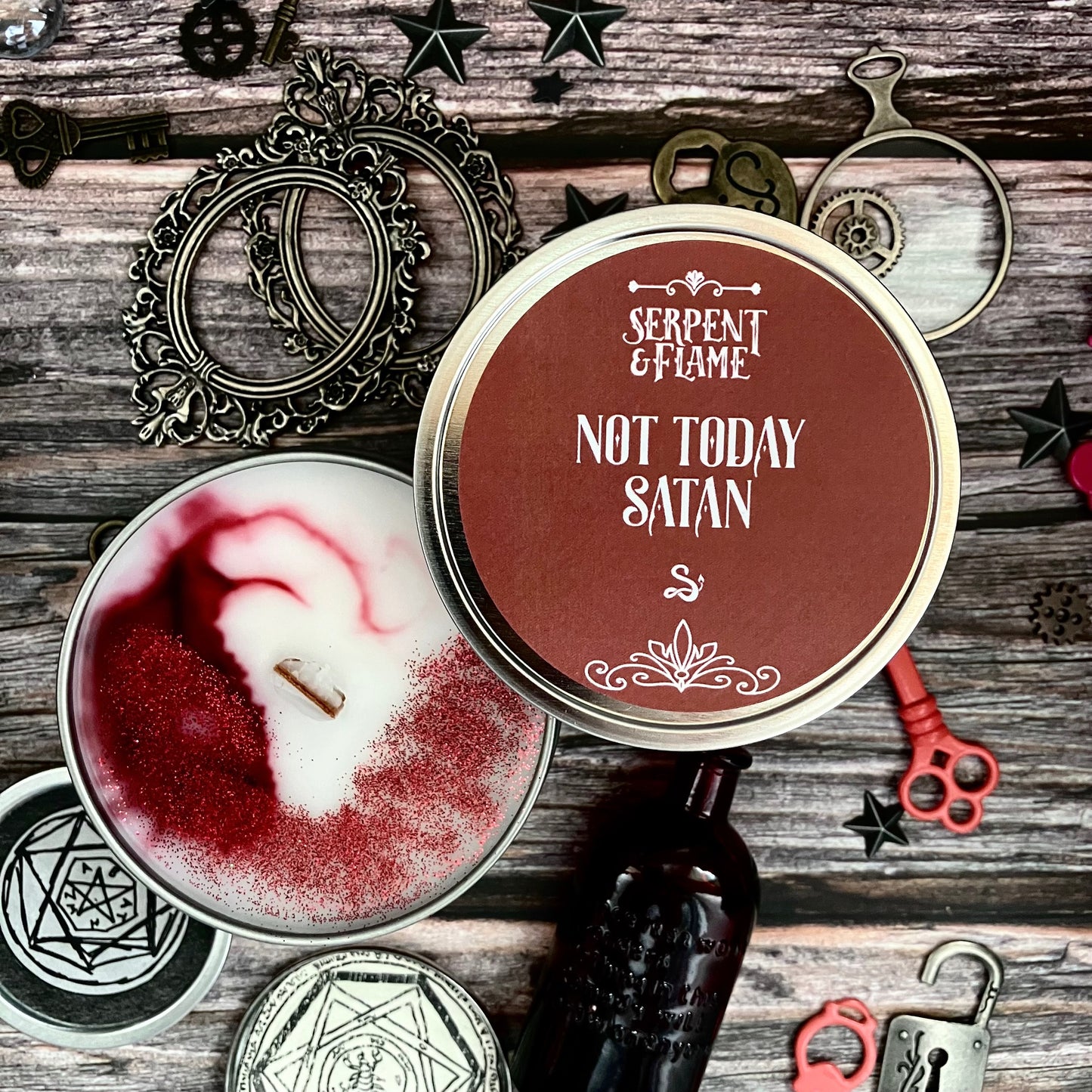 Not Today Satan Candle, Spiced Plum