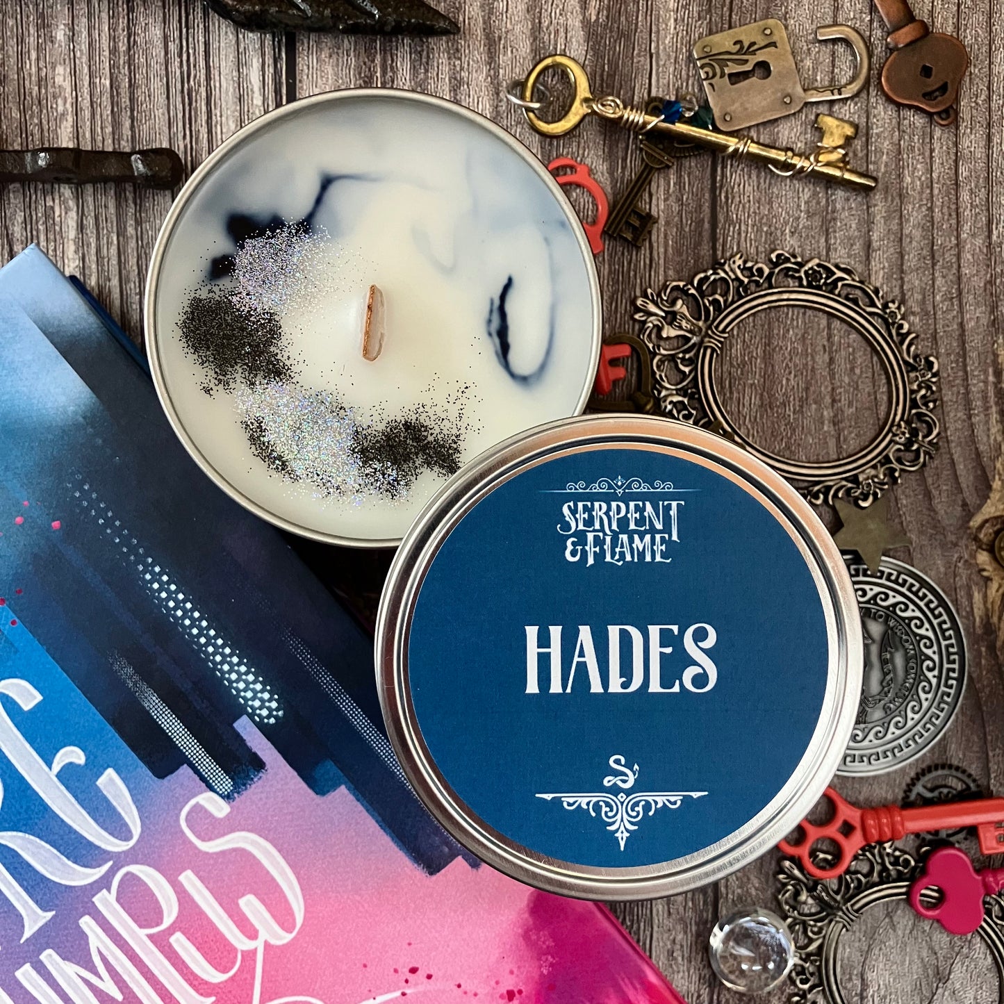 Hades Candle, Bonfire Water Pomegranate