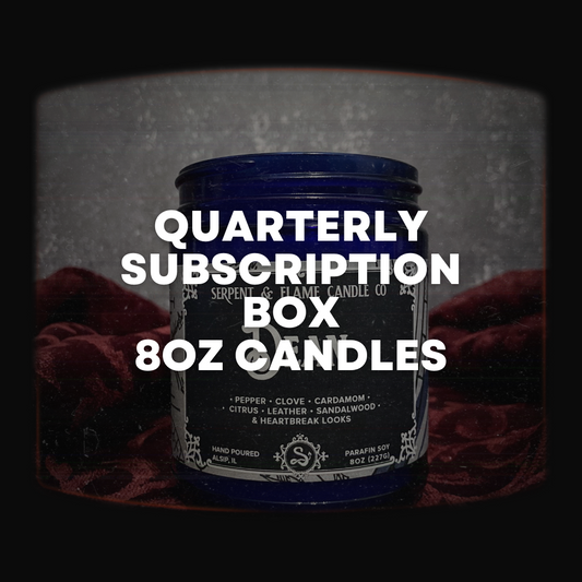 Quarterly Subscription: 8oz Candles (US Only)