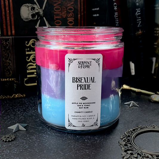 Bisexual Flag Layered Candle