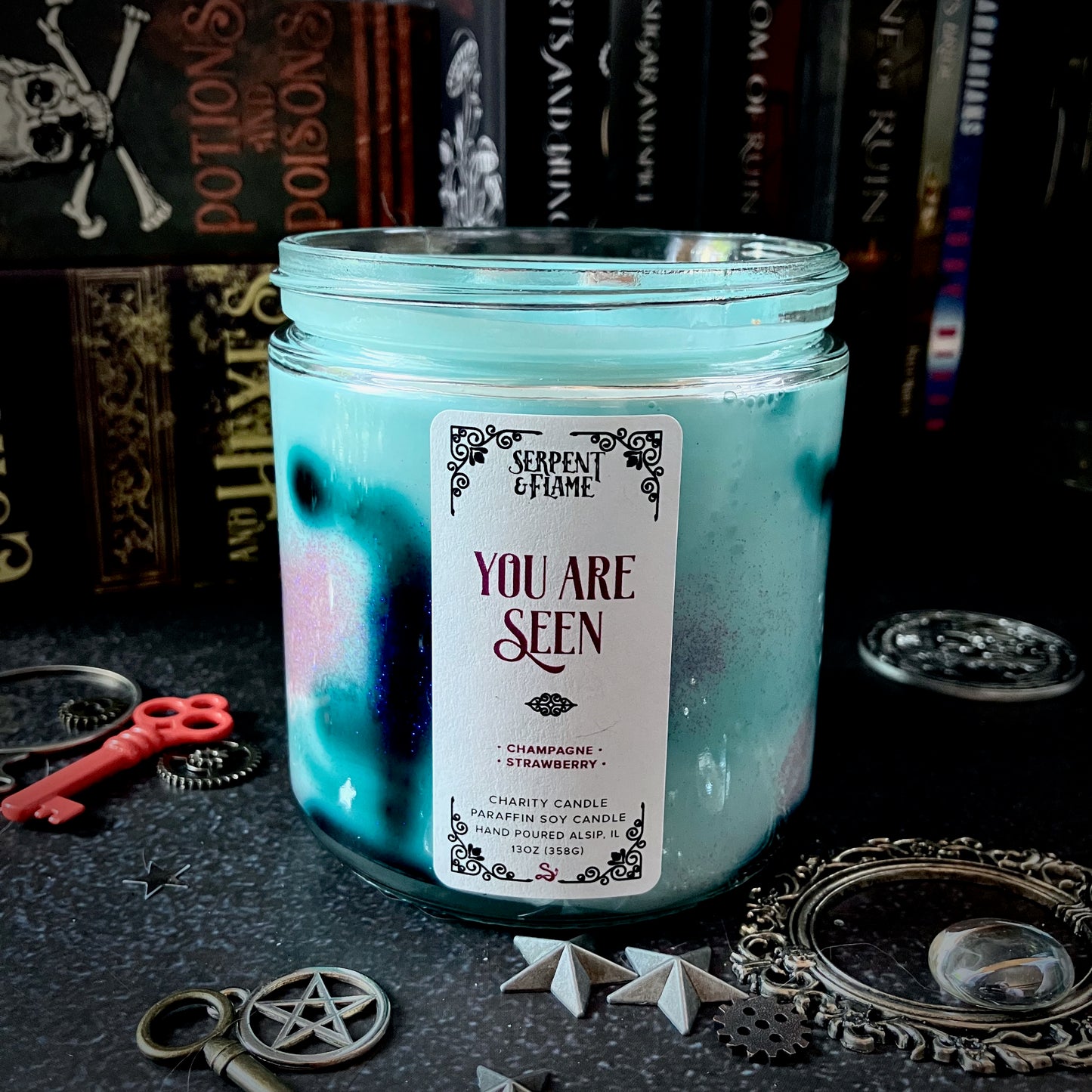 You Are Seen Charity Candle, Champagne Apple
