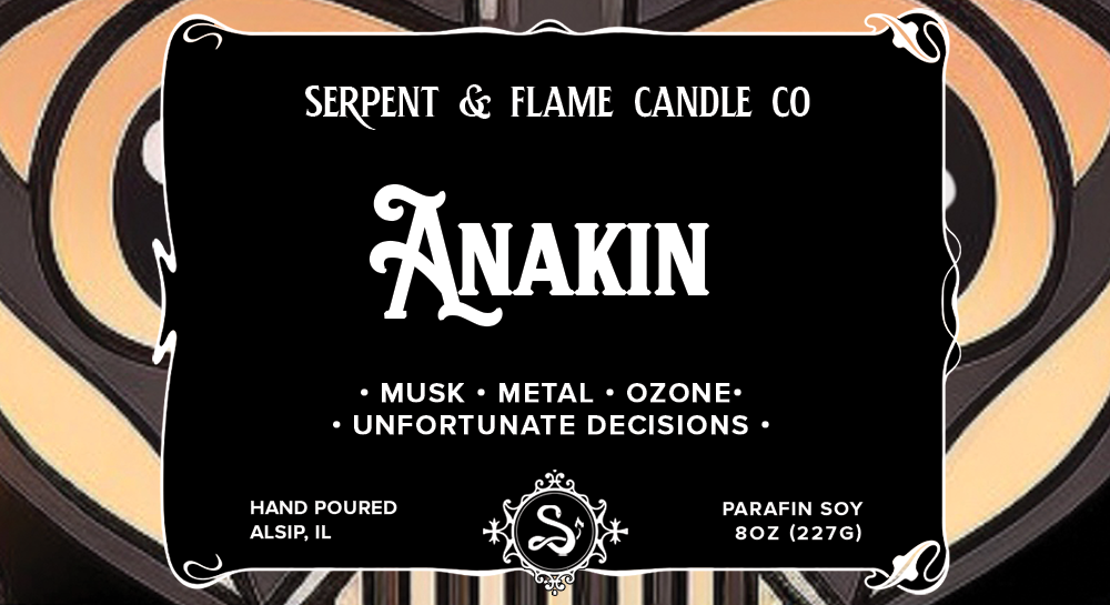 Anakin Candle, Metal Musk Ozone