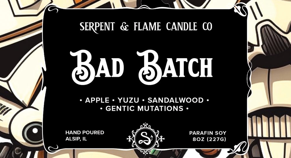 Bad Batch Candle, Yuzu Apple Sanadalwood