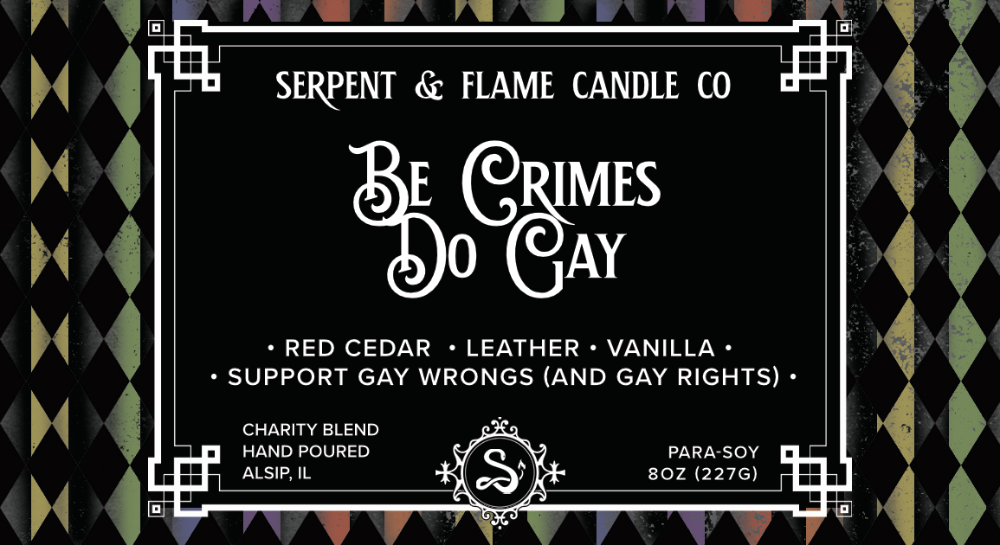 Be Crimes. Do Gay., Leather Vanilla Cedar