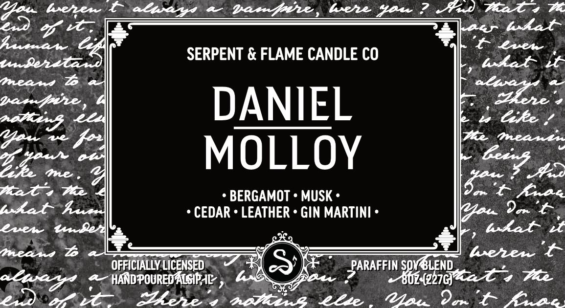 Daniel Molloy Candle, Bergamot Leather Gin
