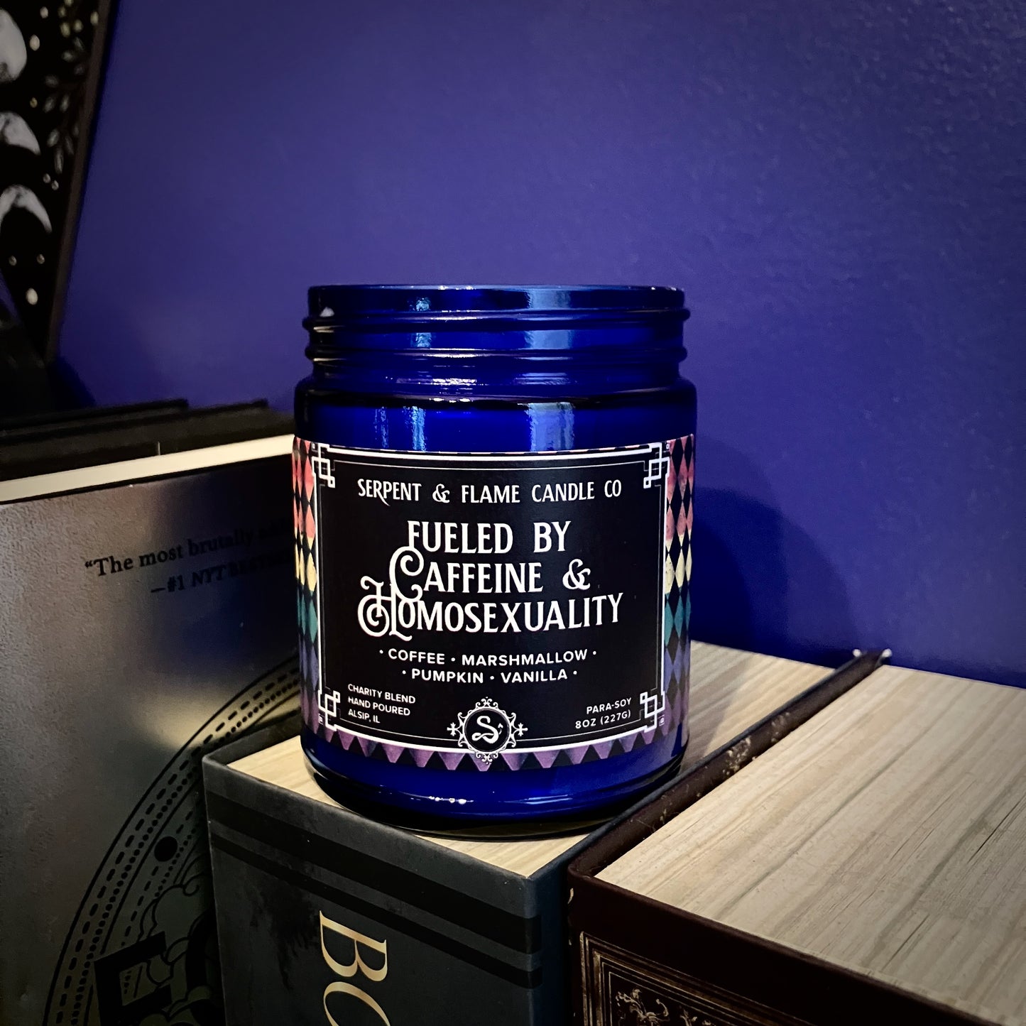 Fueled by Caffeine & Homosexuality Candle