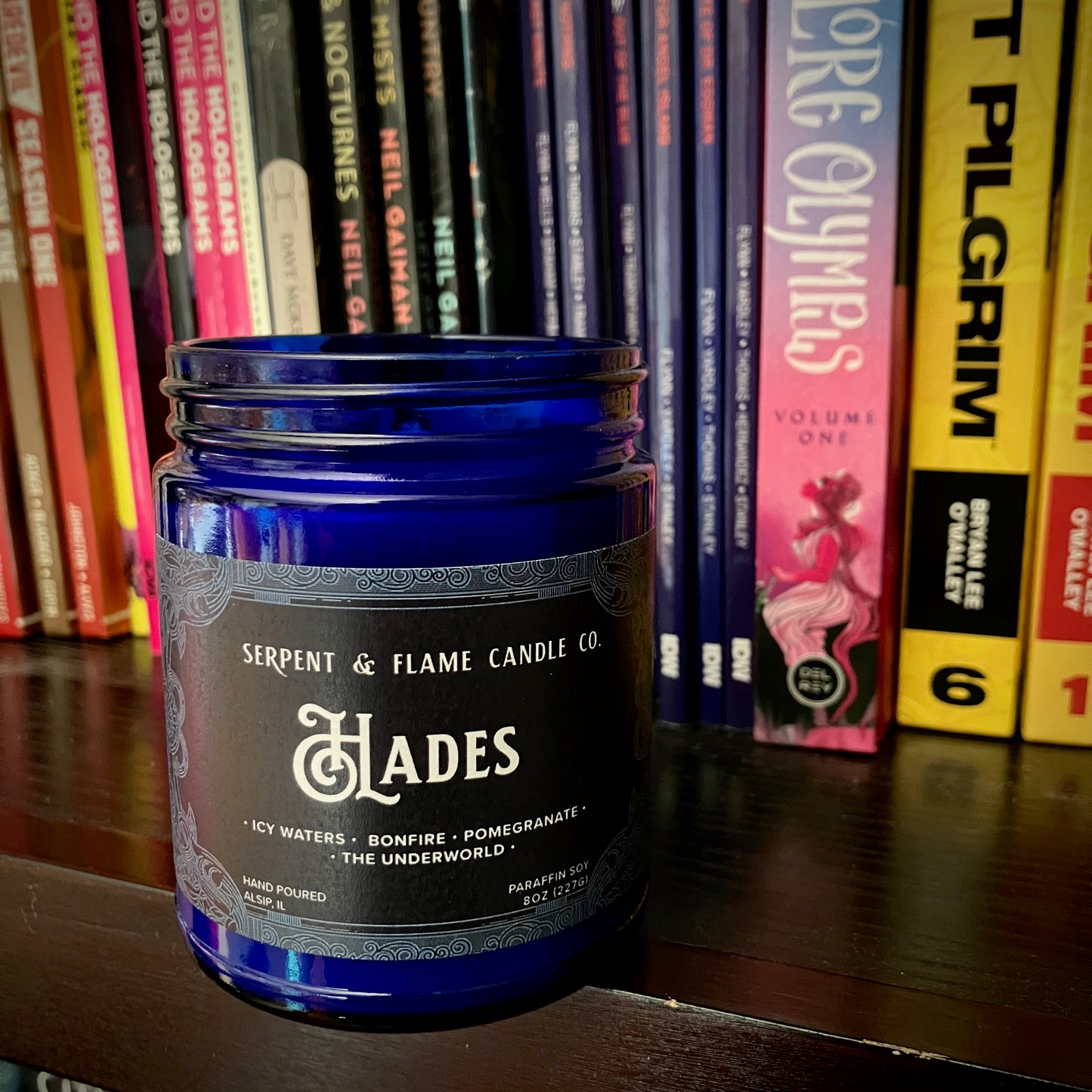 Hades Candle, Bonfire Water Pomegranate