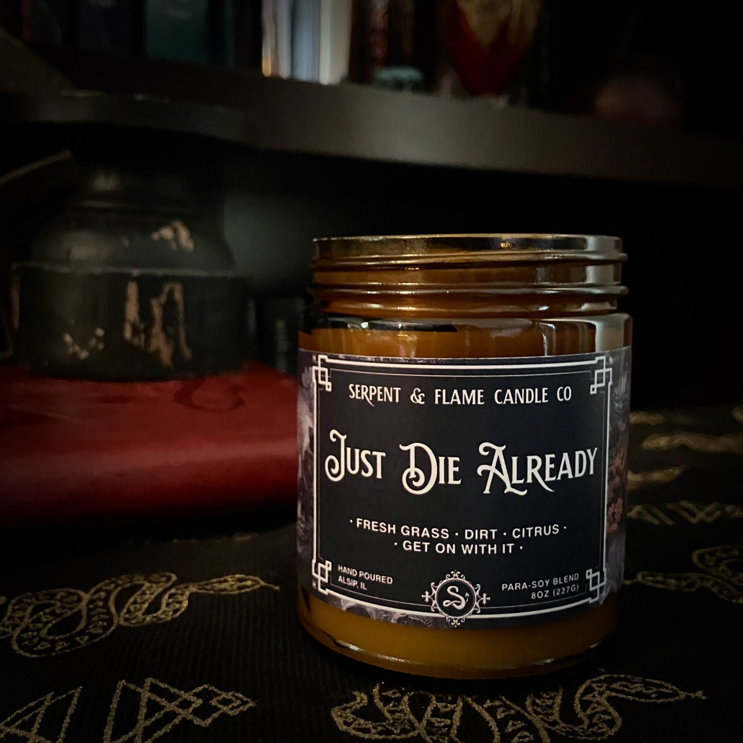 Just Die Already Candle, Grass Dirt Citrus