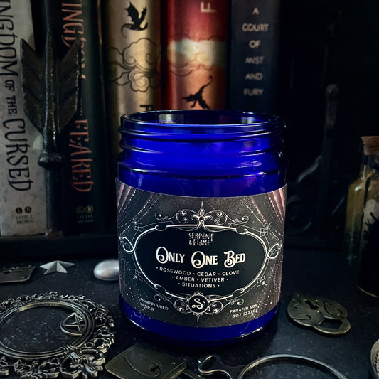 LAST RUN: Only One Bed Candle, Rosewood Cedar