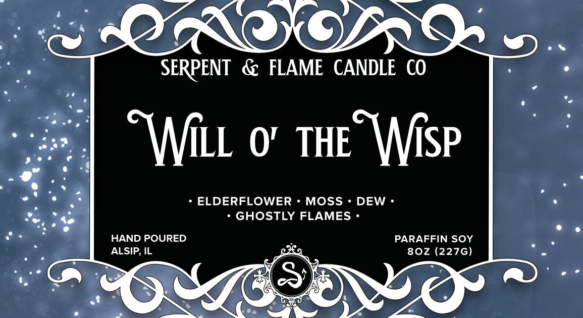 Will o' the Wisp Candle, Elderflower Moss