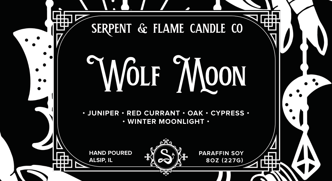 Wolf Moon Candle, Juniper Red Currant