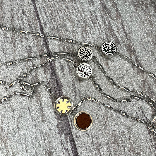 Dainty SIlver Diffuser Bracelets