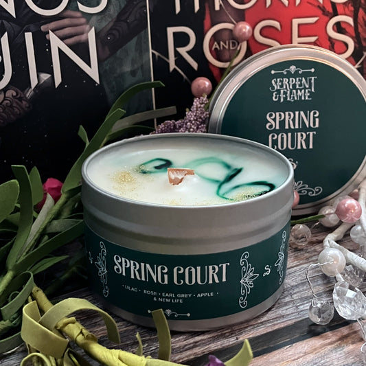 Spring Court Candle, Lilac Rose Apple Earl Grey Tea
