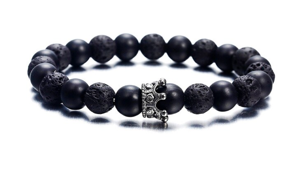 Crown Lava Stone Diffuser Bracelet Serpent Flame Candle Co