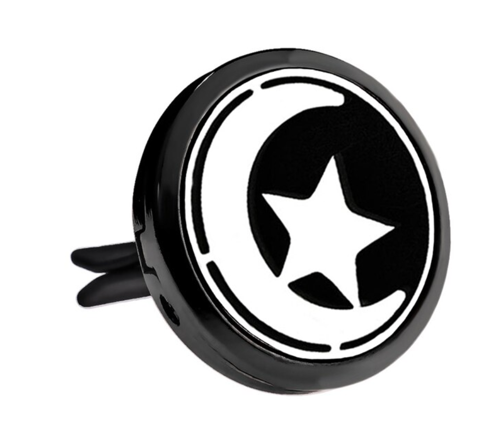 Black and Silver Car Diffuser Clips