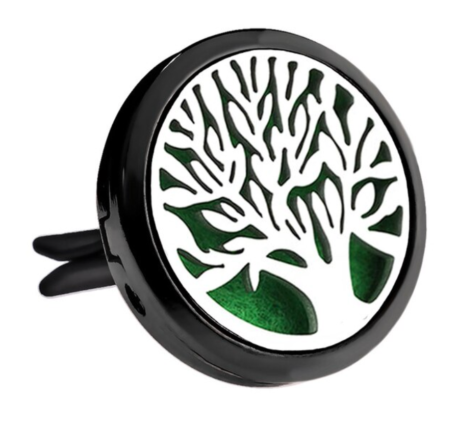 Black and Silver Car Diffuser Clips