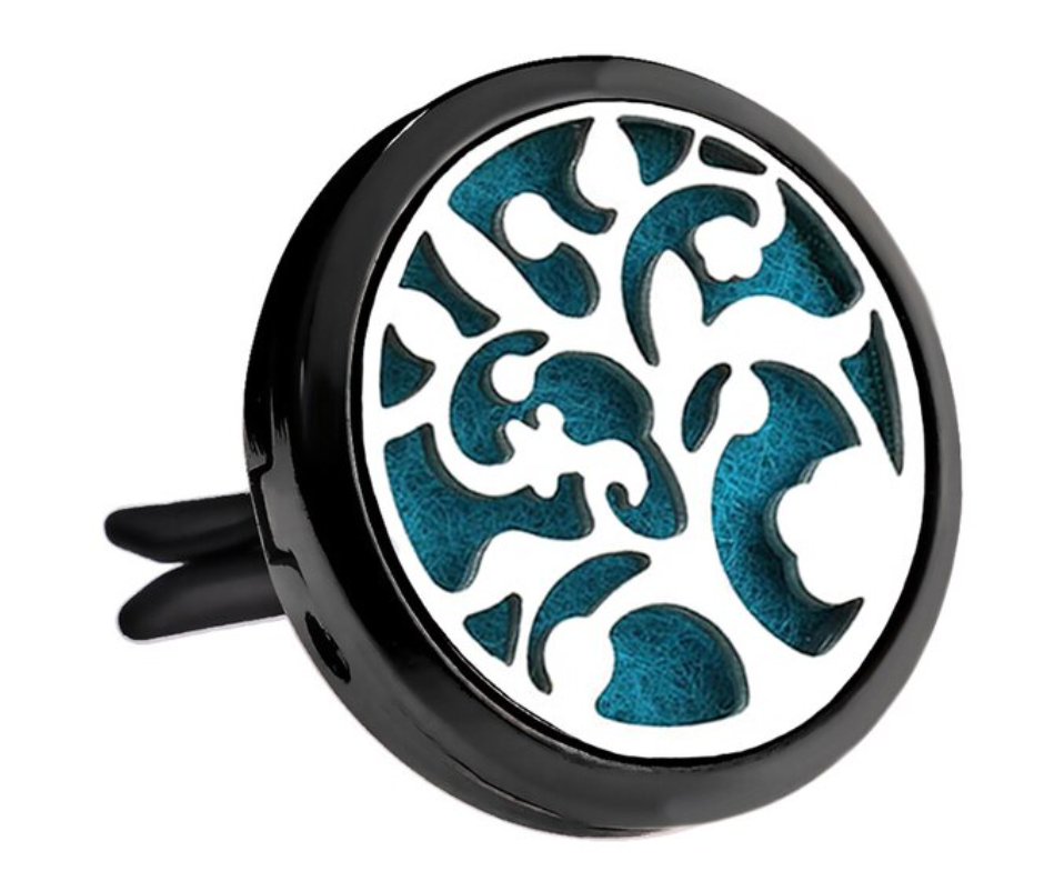 Black and Silver Car Diffuser Clips