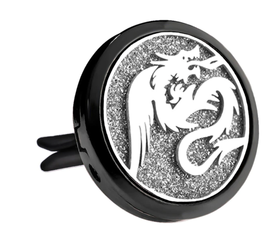 Black and Silver Car Diffuser Clips