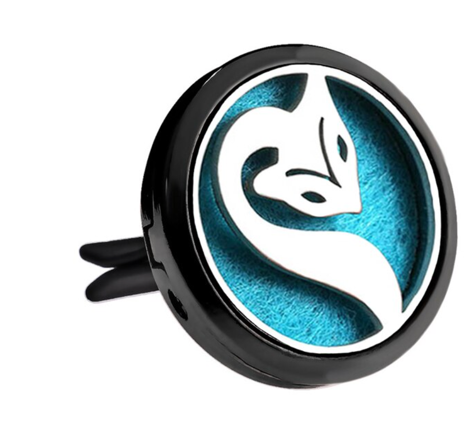 Black and Silver Car Diffuser Clips