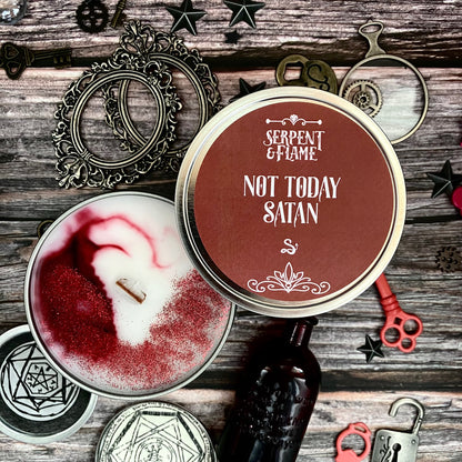 Not Today Satan Candle, Spiced Plum