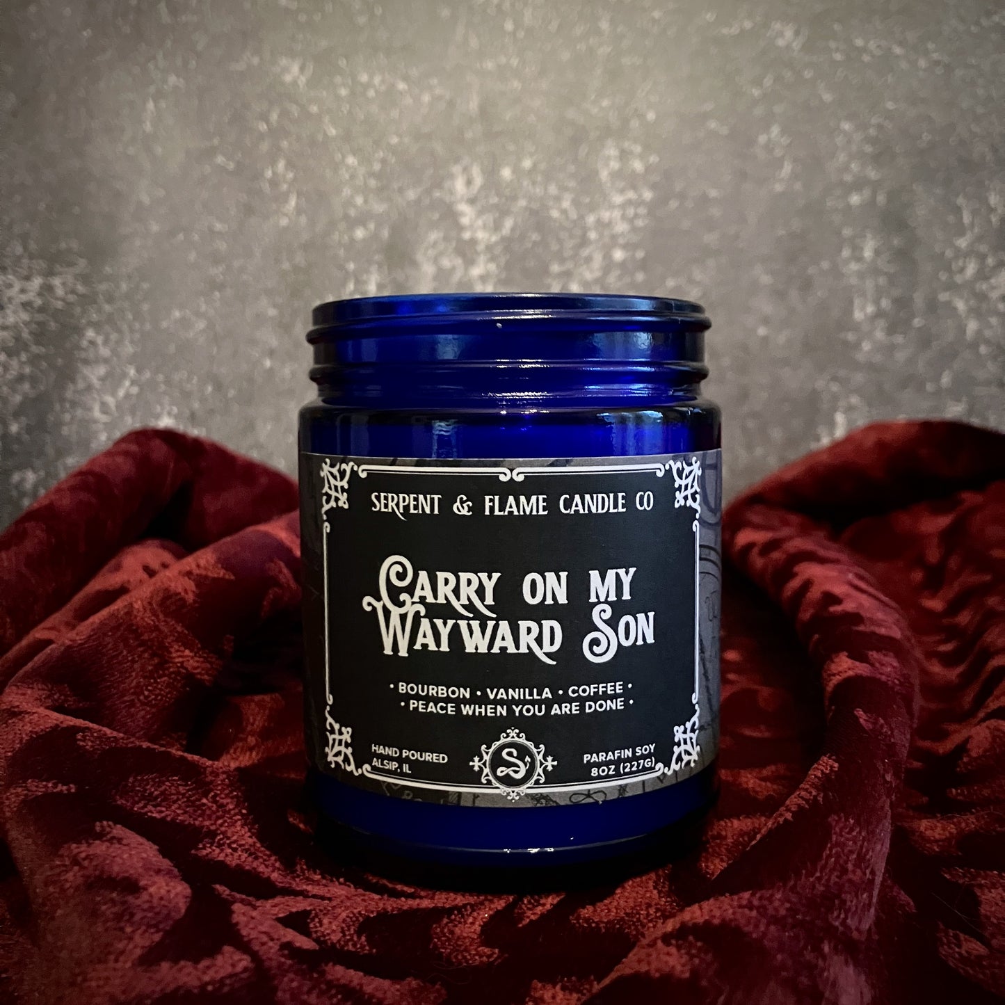 Carry On My Wayward Son Candle, Bourbon Vanilla Coffee