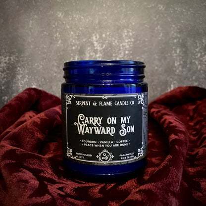 Carry On My Wayward Son Candle, Bourbon Vanilla Coffee