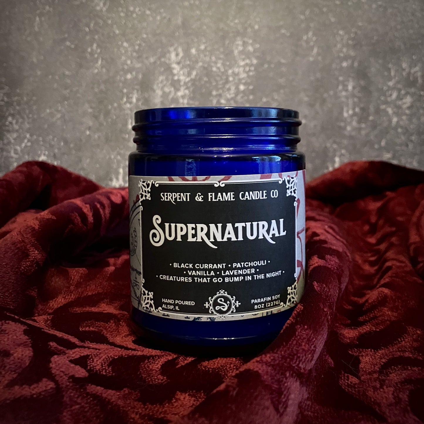 Supernatural Candle, Black Currant Patchouli