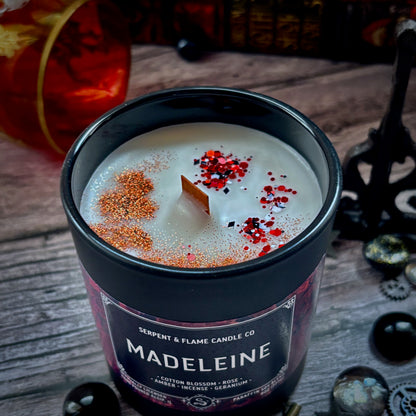 Madeleine Candle, Cotton Blossom Amber