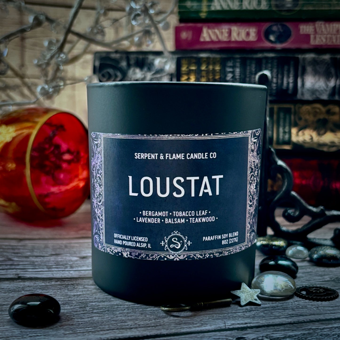 Loustat Candle, Bergamot Lavender Teakwood