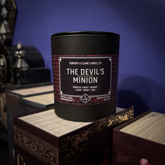 Devil's Minion Candle, Tobacco Leaf Brandy Clove