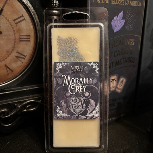 Morally Grey Wax Melts, Sandalwood Cedar