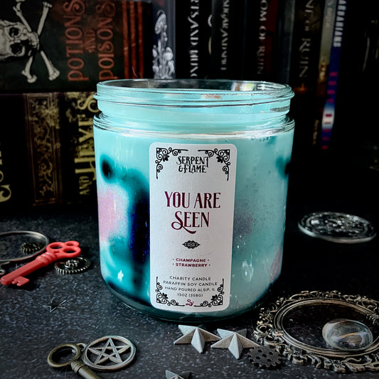 You Are Seen Charity Candle, Champagne Apple