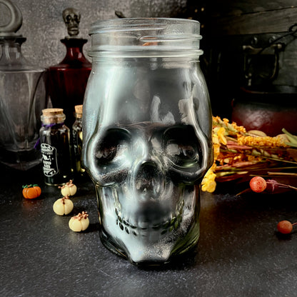 Skull Jar Candles