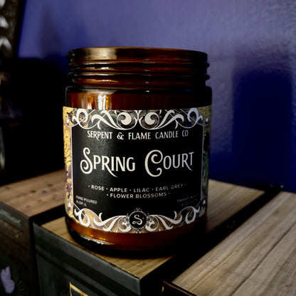 Spring Court Candle, Lilac Rose Apple Earl Grey Tea