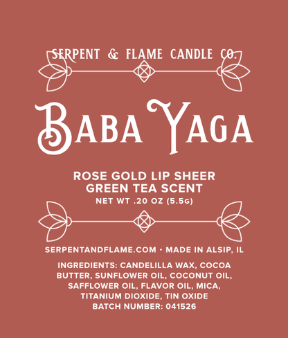 Baba Yaga, Rose Gold Lip Sheer