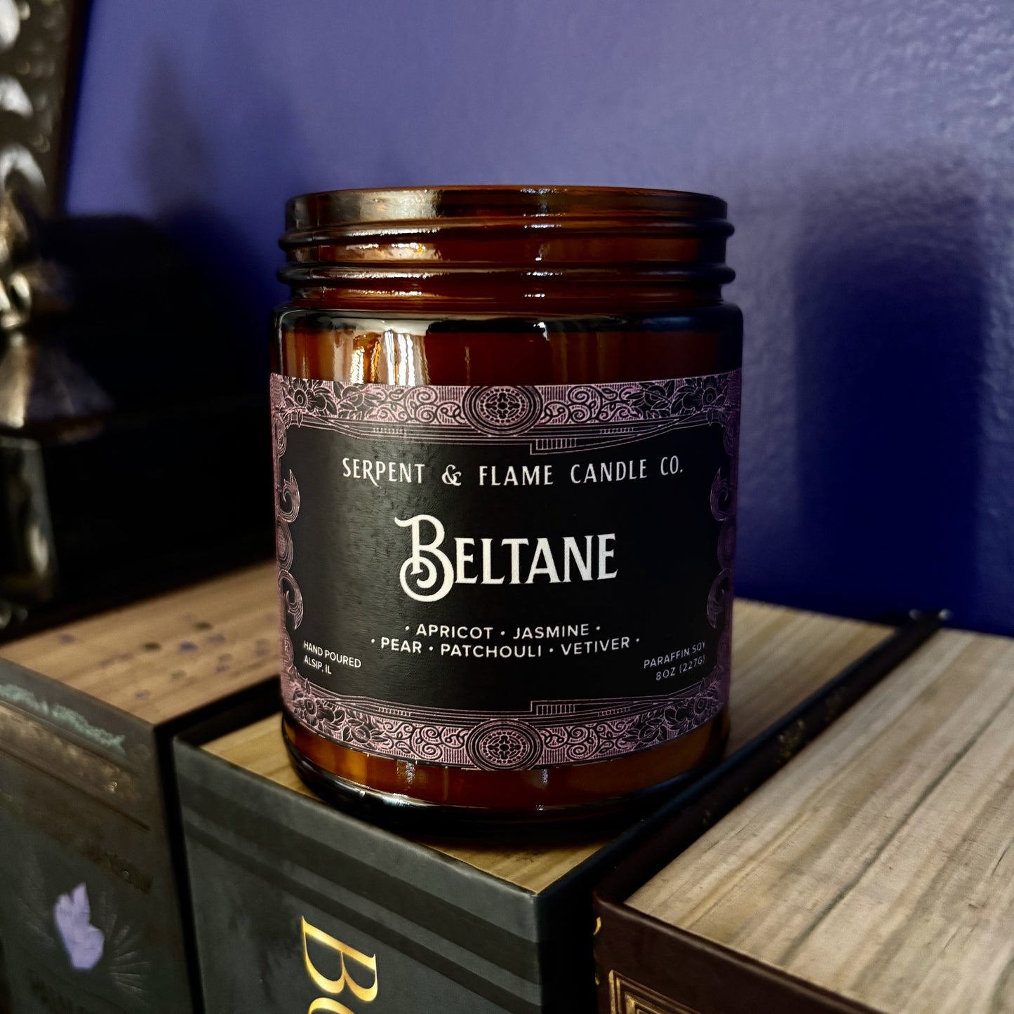 Beltane Candle, Apricot Jasmine