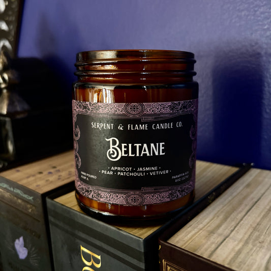 Beltane Candle, Apricot Jasmine