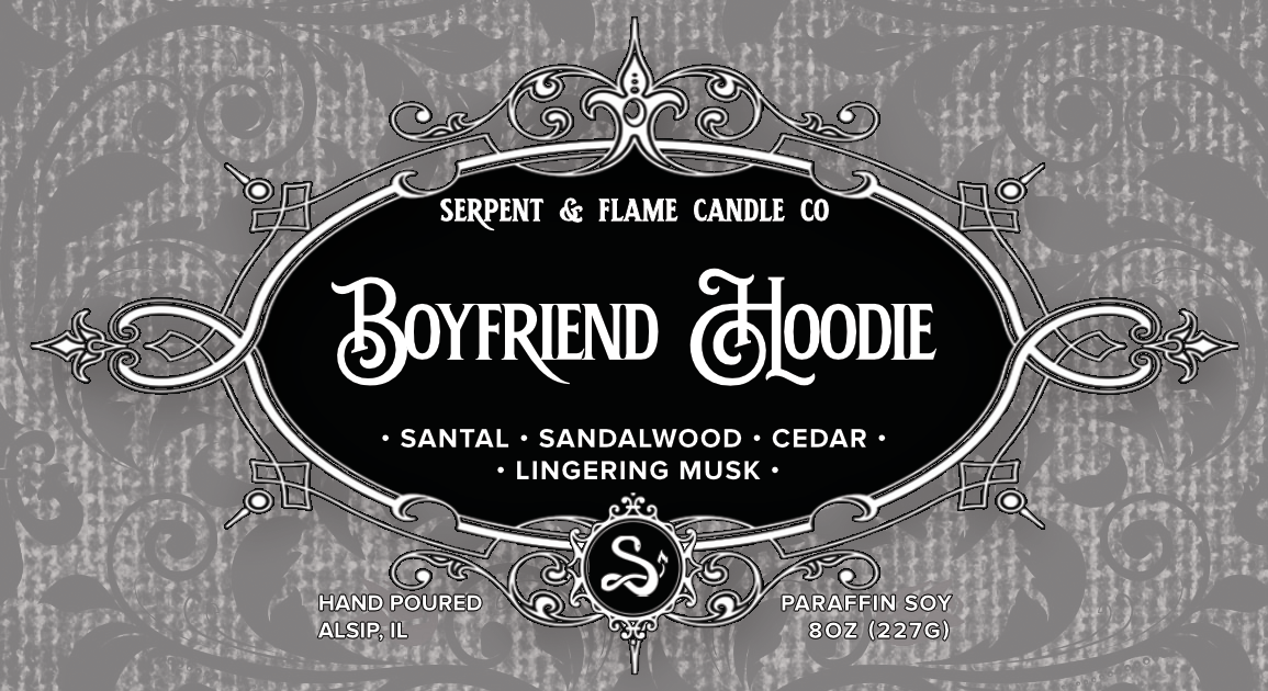 Boyfriend Hoodie Candle, Santal Cedar Vanilla