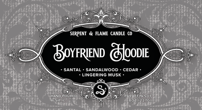Boyfriend Hoodie Candle, Santal Cedar Vanilla
