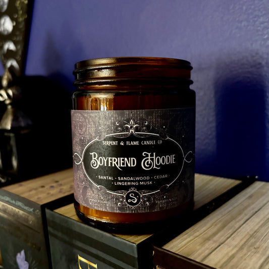 Boyfriend Hoodie Candle, Santal Cedar Vanilla