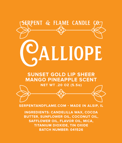 Calliope, Sunset Glow Lip Sheer