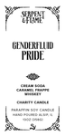 Genderfluid Flag Layered Candle