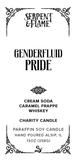 Genderfluid Flag Layered Candle