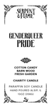 Genderqueer Flag Layered Candle