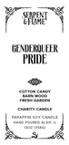 Genderqueer Flag Layered Candle