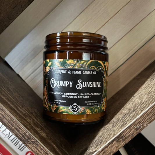 Grumpy Sunshine Candle, Pistachio Caramel