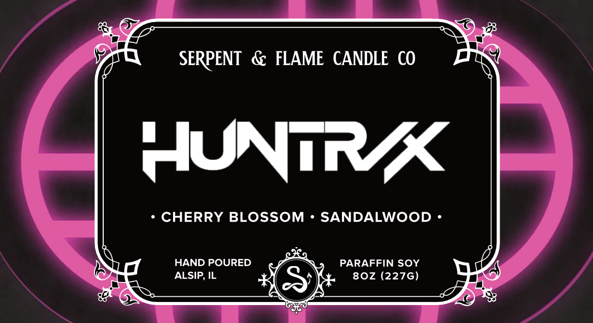 Preorder: Huntr/x Candle, Sandalwood Cherry Blossom