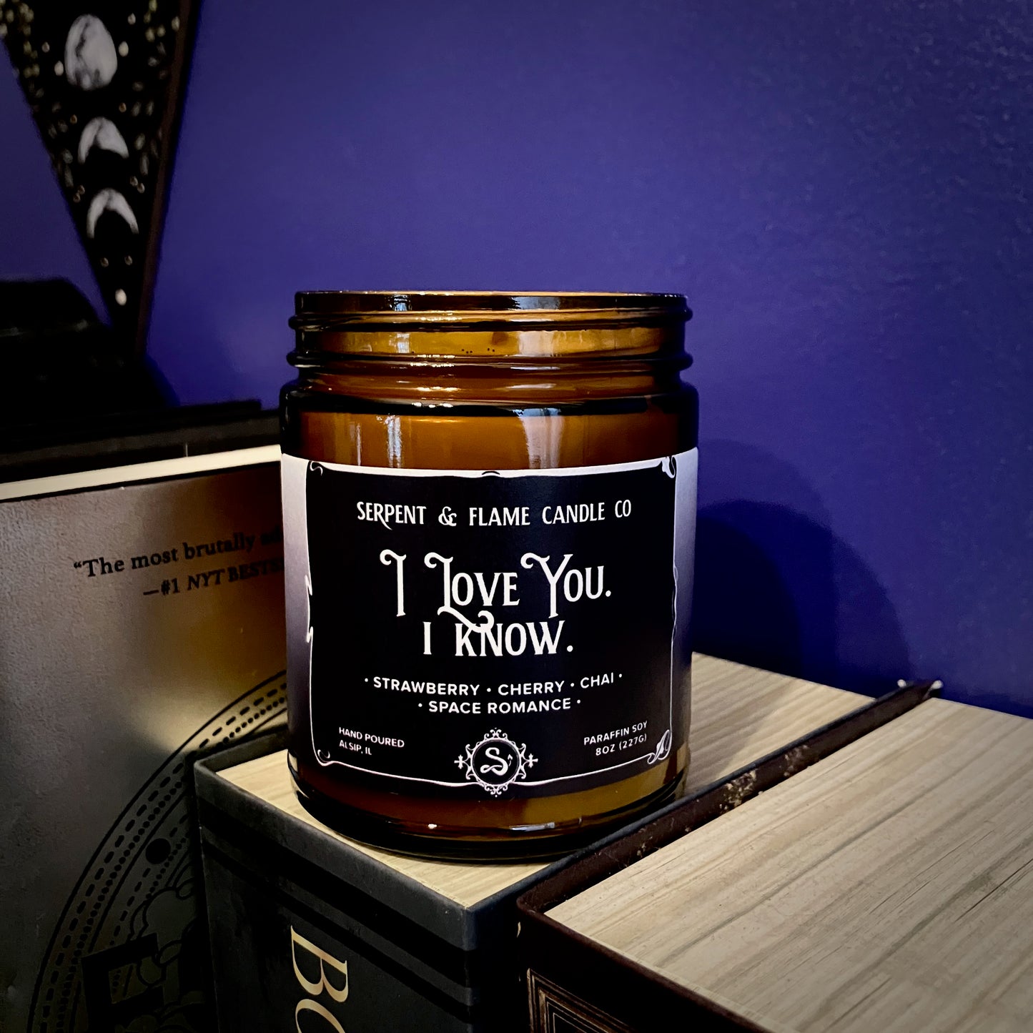 I Love You I Know Candle, Strawberry Cherry Chai