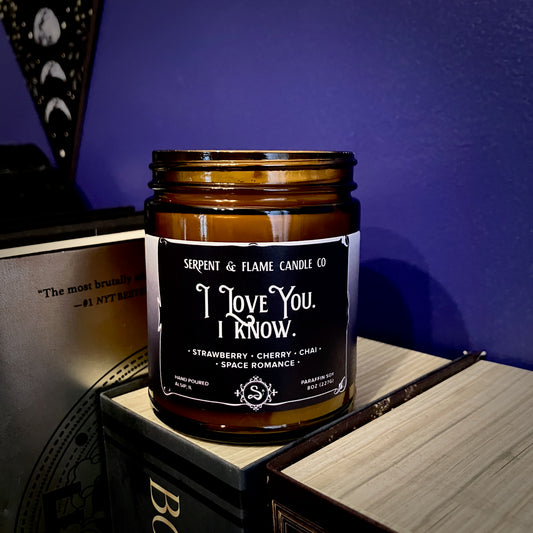 I Love You I Know Candle, Strawberry Cherry Chai
