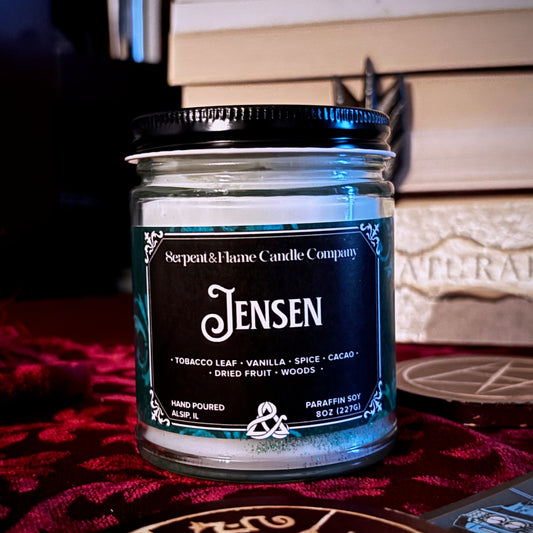 Jensen Candle, Tobacco Leaf Spiced Vanilla